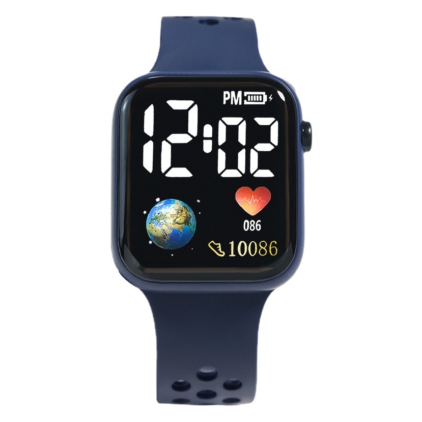 New Astronaut Watch Fashion Simple Ins Digital Square Electronic Watch Science and Technology Sense Student Sports Electronic Watch