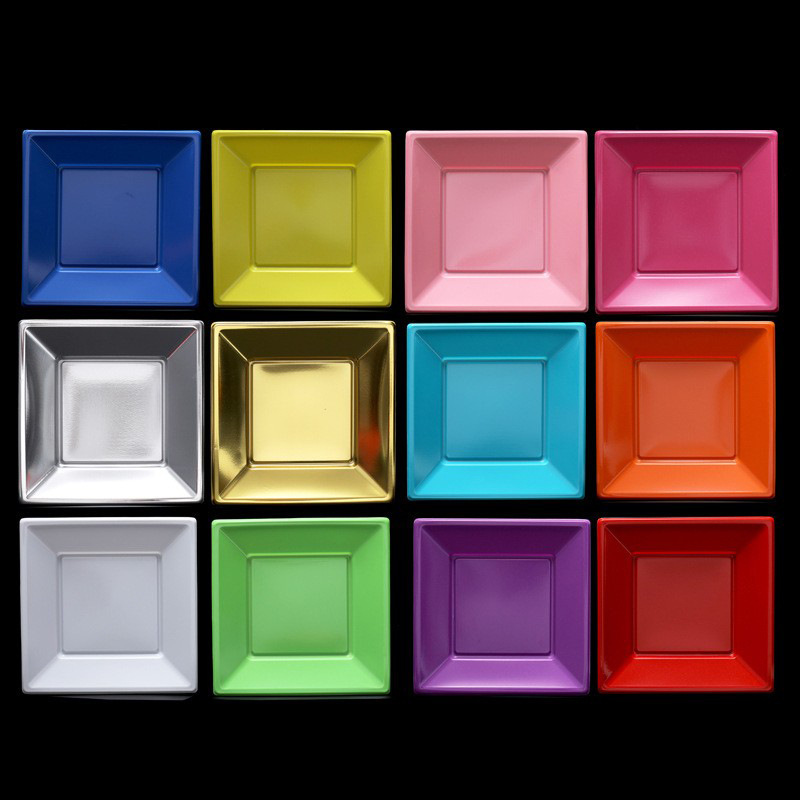 Cross-border disposable plate 7 inch 9 inch PS plastic picnic party fruit salad plate steak barbecue fast food plate Cross-border disposable plate 7 inch 9 inch PS plastic picnic party fruit salad plate steak barbecue fast food plate