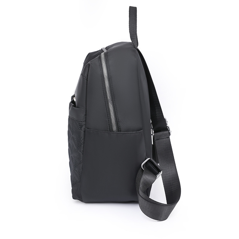 2023 primavera nuevo estilo casual damas mochila de nailon moda simple de gran capacidad bordado mochila de viaje al por mayor