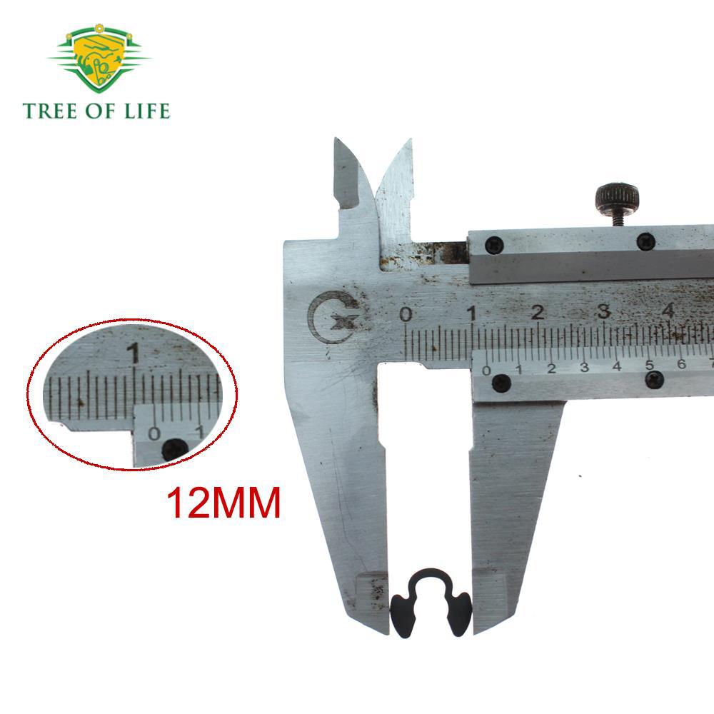 Actuador de turbocompresor de 12MM válvula de derivación de escape collar de acero negro E-clip collar de retención arandela image 4