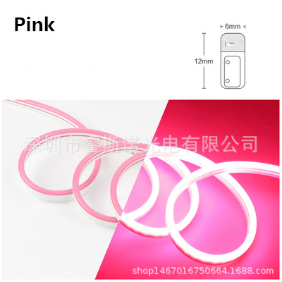 5V12V24V luz de neón con LED barra de luz de silicona una luz un corte 6*12 publicidad estilo impermeable color