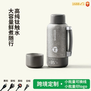 定制内外纯钛电热水壶大容量保温壶新款车载可插电抑菌保鲜热水壶