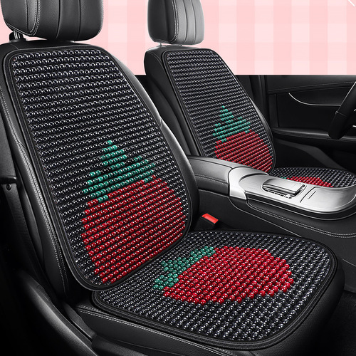 Cross-border summer car seat cushion cool pad wood bead seat cushion ice silk summer cooling breathable all-season universal truck seat cushion