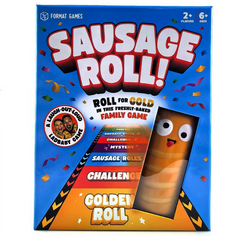 Английская карточная игра SAUSAGE ROLL колбасный рулет семейная настольная игра карточная игра на вечеринку