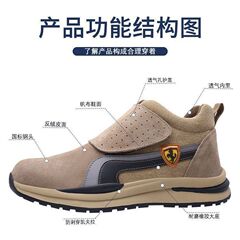 6KV insulated welder protective shoes, high temperature resistant, splashproof and scalding safety shoes for men, labor protection shoes, anti-smash and puncture-proof