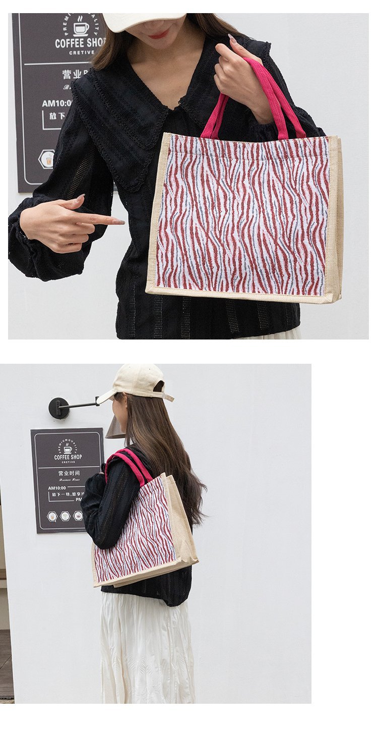 Large-capacity commuting handbags, cross-border bestsellers, hand-carried tote bags, ins linen texture single-shoulder tote bags undefined