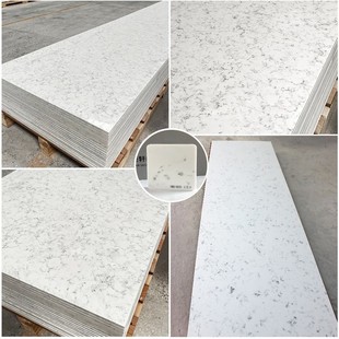 Factory supply big flower white plate white artificial stone particle board composite acrylic imitation natural marble board