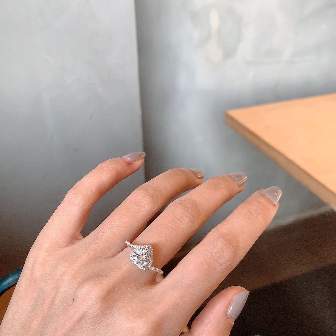 small design universal marine brand ring