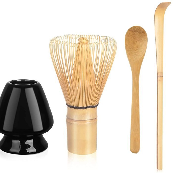 Conjunto de herramientas de matcha de cerámica transfronteriza con cuenco de boca, herramientas de orden de té, cuenco de matcha japonés con conjunto de paneles de té