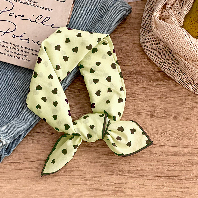 Pañuelo de seda Pañuelo cuadrado de algodón con lunares de alta calidad, bufanda decorativa de todo fósforo para mujer, pañuelo en la cabeza, bufanda delgada, chal pequeño