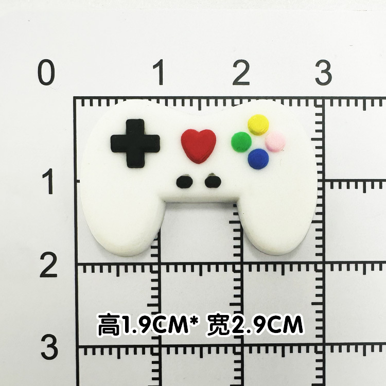 부드러운 접착제 흰색 손잡이 [1.9*2.9cm]