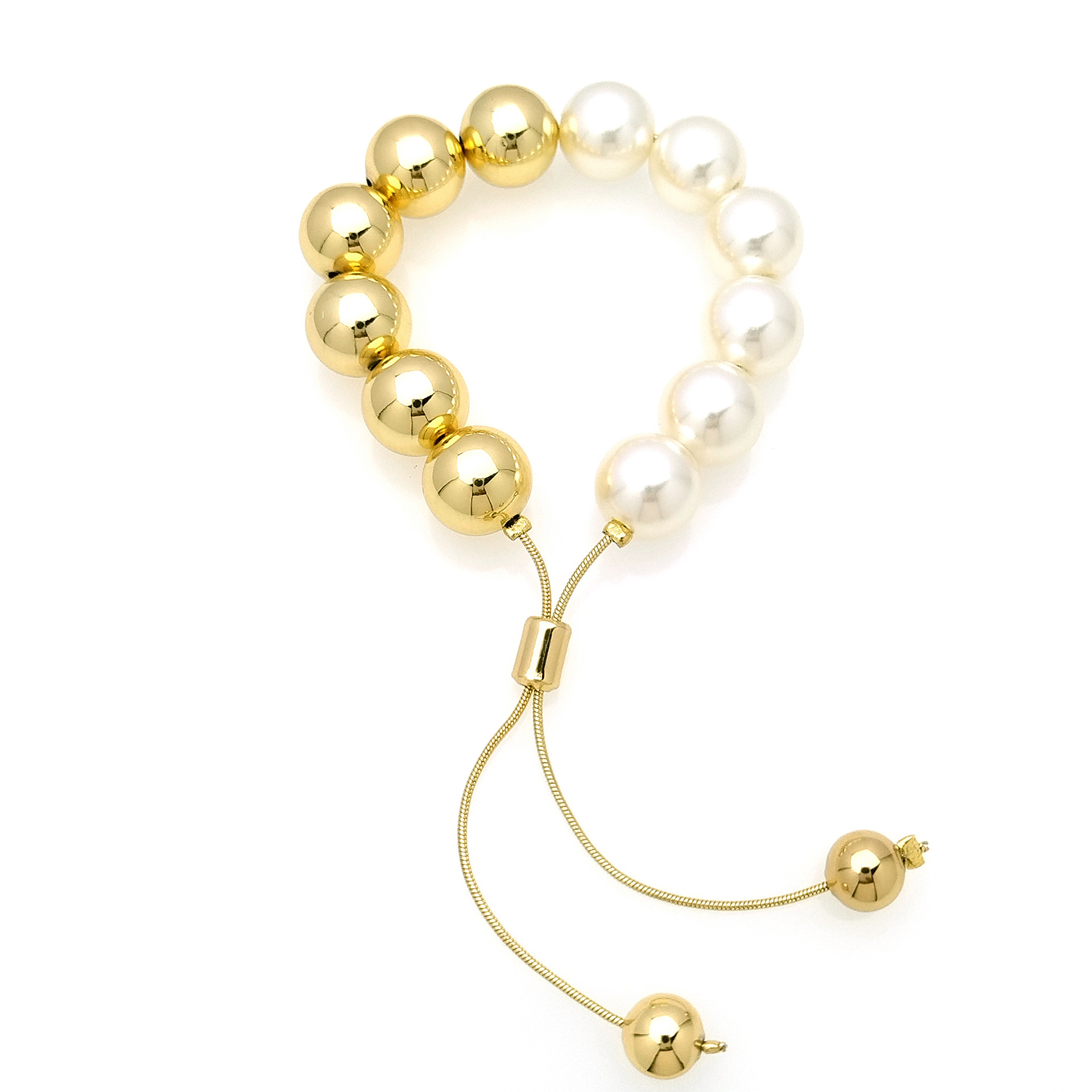 20g Weight Bracelets Classification 1 Piece Quantity Holiday, Daily Occasion Imitation Pearl, Brass Material Round Pattern Women's Gender Beaded Design Simple Style, Classic Style Style Simple Style Classic Style Round Imitation Pearl Brass Wholesale Bracelets 6