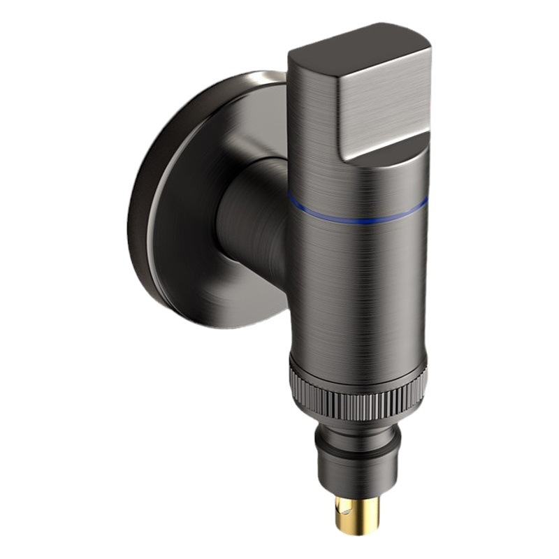 Copper washing machine faucet automatic water stop valve special snap-on water nozzle connector roller automatic 46 points Universal