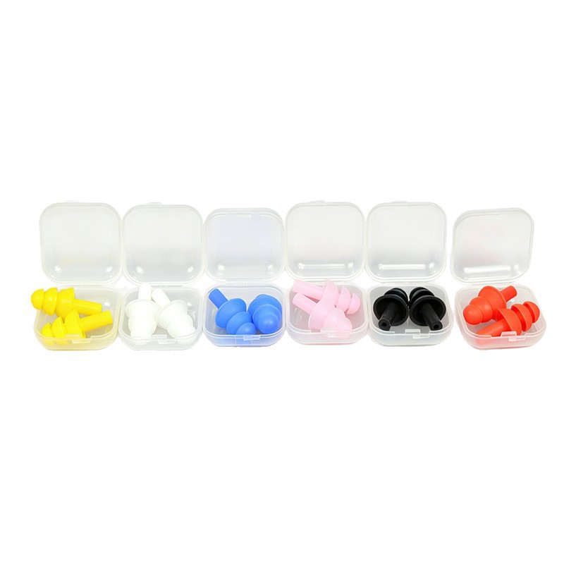 Tapones para oídos de esponja reducción de ruido tipo árbol anti-ruido dormir nadar silicona impermeable de tres capas tapones para oídos de natación para niños