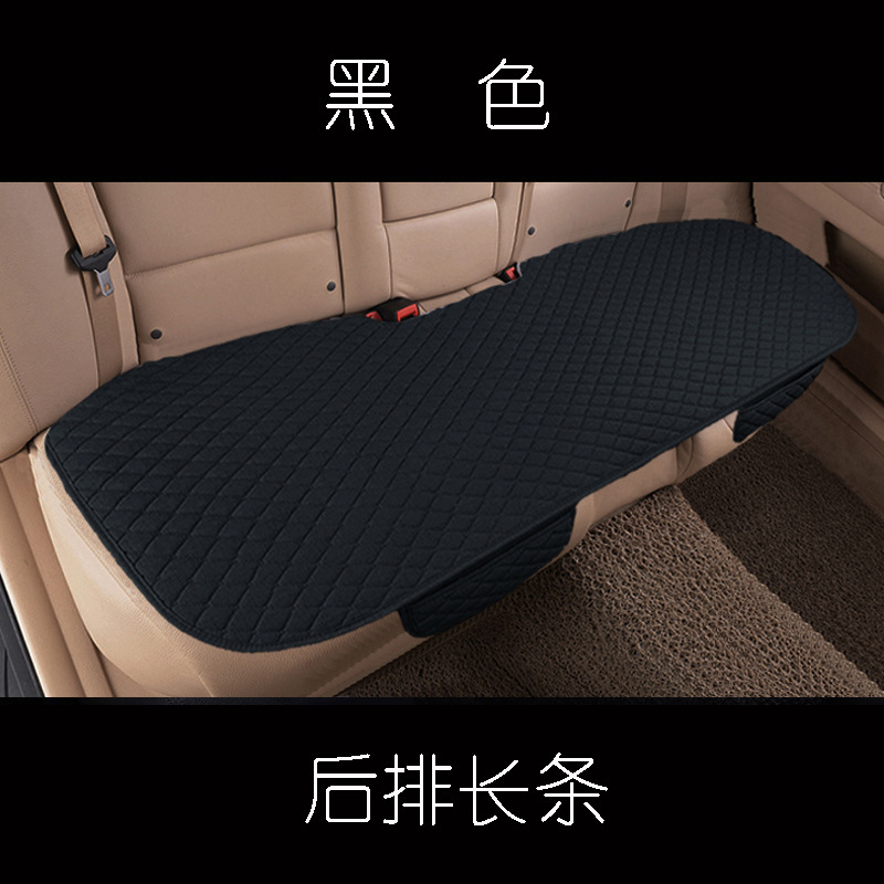 Cubierta del asiento del coche cojín del asiento del coche de una sola pieza de lino cojín del asiento trasero del coche de tres personas cojín del asiento del coche al por mayor y al por menor image 16