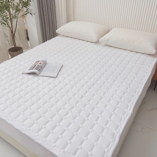 Hotel White Mattress Cleaning Pad Can Be Customized with Thin Bed Sheet, Dirt-Proof Pad, Household Thickened Mattress, Hotel Bed Protector C^