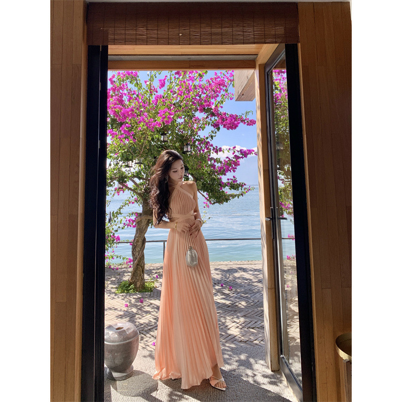 Birthday Light Dress Women's Seaside Holiday Beach Dress High-end European and American dress Party Wear