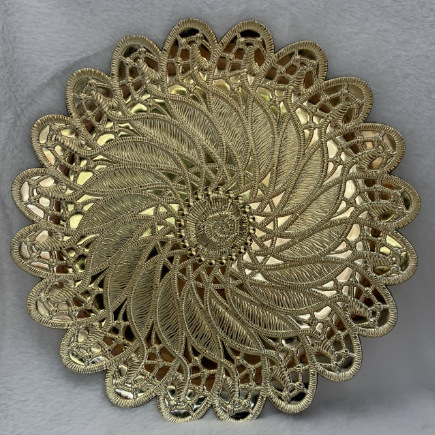 Platos de decoración metálica galvanizados Platos de boda Platos de frutas Platos