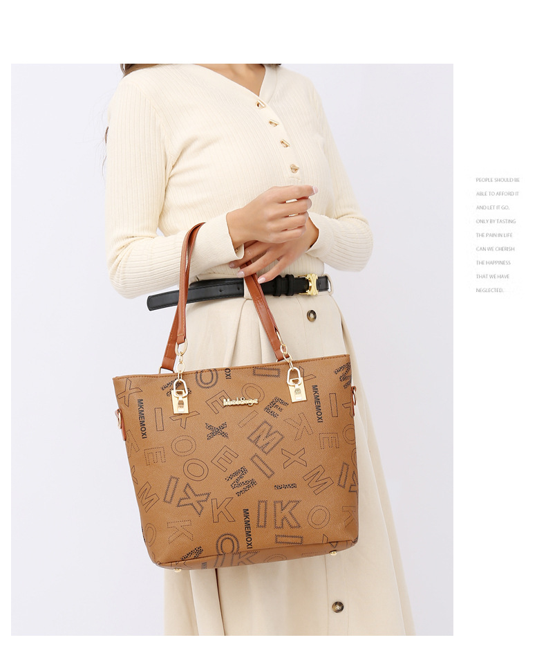 Cross-border foreign trade large-capacity new European and American retro mother-and-child bag multi-piece set women's bag, single-shoulder crossbody handbag undefined