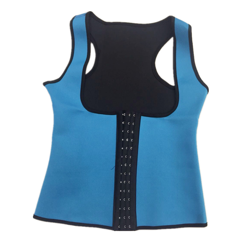 Corsé deportivo para mujer con cremallera, chaleco de neopreno reductivo para entrenamiento y yoga