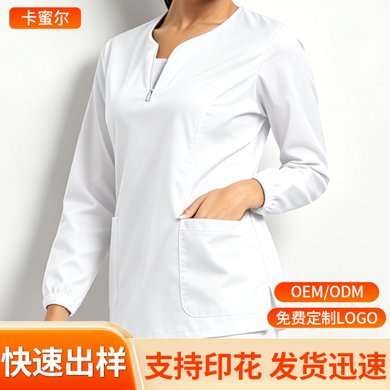 2021 Amazon hand-washing gown with zipper, autumn and winter long-sleeve top, surgical gown, scrub gown, isolation gown, workwear 2021 Amazon hand-washing gown with zipper, autumn and winter long-sleeve top, surgical gown, scrub gown, isolation gown, workwear