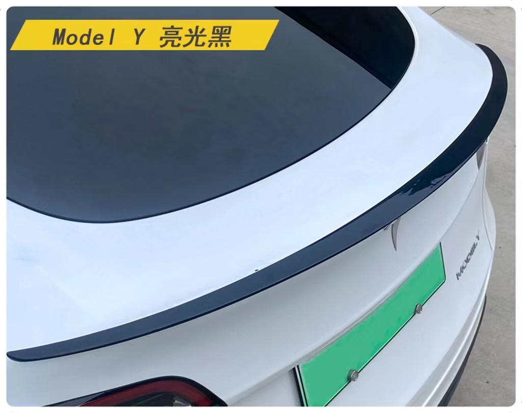 Suitable for Tesla Model 3/Y Original Style Rear Wing Modification Carbon Fiber Pattern High-Performance P-Version Rear Wing Auto Parts