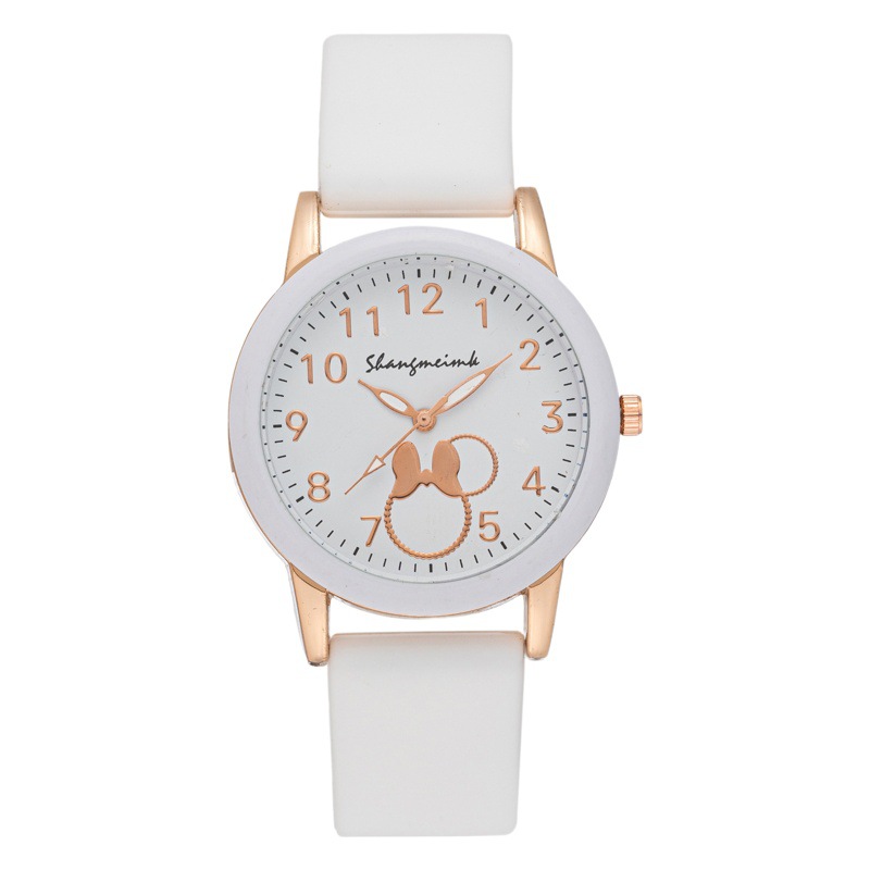 Nuevo patrón de conejo de silicona para niños transfronterizos estudiante fresco reloj de cuarzo electrónico simple fábrica de moda al por mayor