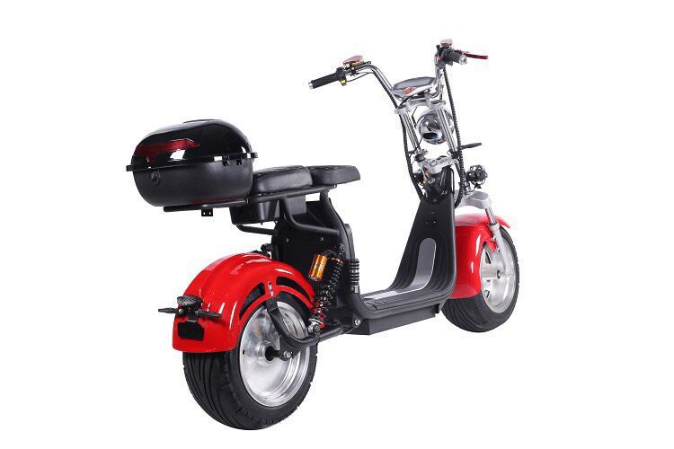 Harley large-tire electric scooter, suitable for outdoor use, city sightseeing, and as a folding adult electric scooter for both men and women, and can accommodate two people