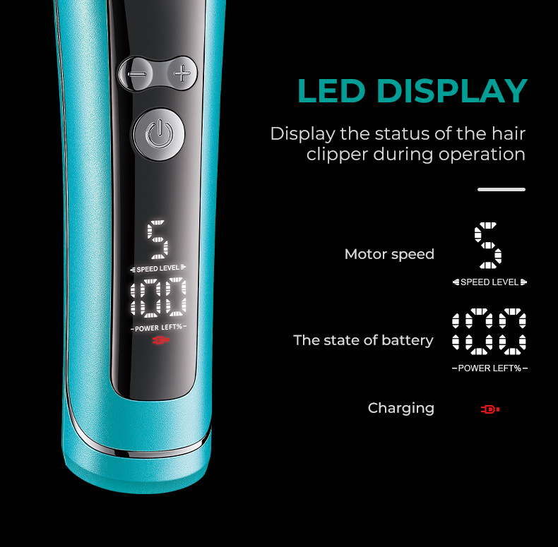 Vgr299 Professional Electric Hair Trimmer With High Speed Motor_voghion.com