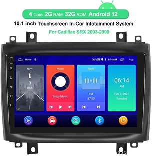 适用凯迪拉克Cadillac CTS SRX款安卓大屏中控导航蓝牙Carpl