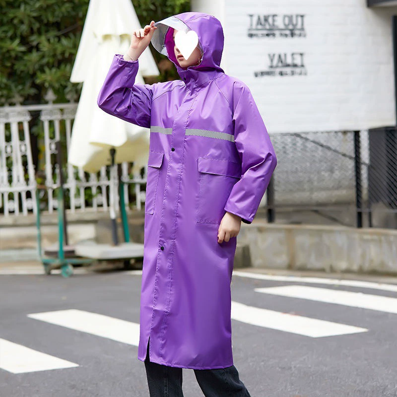 Long raincoat for men and women for hiking, increased thickness, wholesale