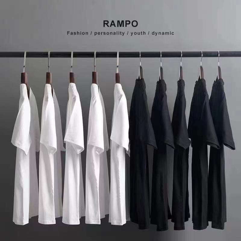230g Heavyweight Thick Pure Cotton Short-Sleeve T-Shirt for Men and Women, Round Neck, Loose Fit, Solid Color Base Shirt 230g Heavyweight Thick Pure Cotton Short-Sleeve T-Shirt for Men and Women, Round Neck, Loose Fit, Solid Color Base Shirt