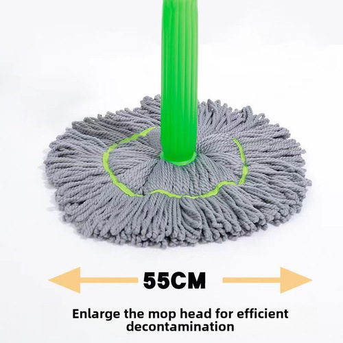 New hand-washing, self-twisting rotating mop, wet and dry, household, one-second squeeze, large, water-absorbing, super decontamination
