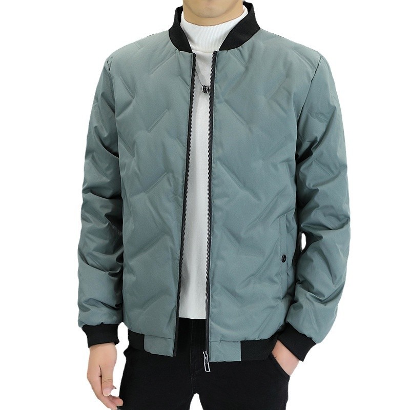 [Recomendación de Cui Wanzhi-Nuevo estándar nacional] chaqueta de cuello de béisbol para hombres y mujeres con hilo de presión completa chaqueta de pareja