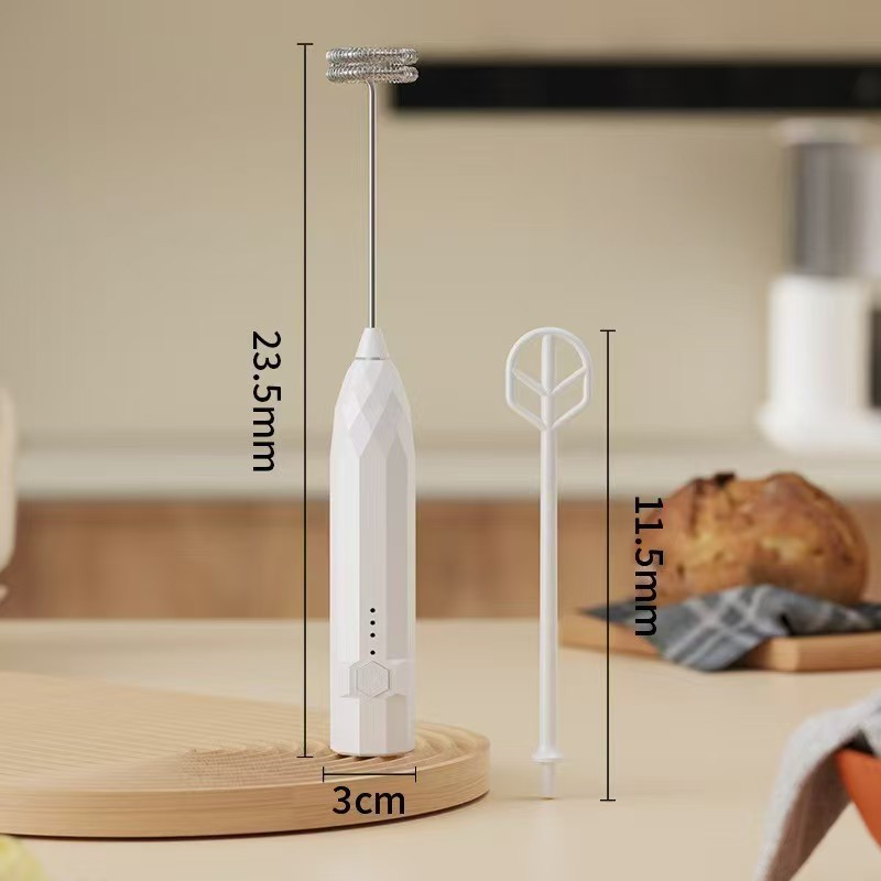 Cross-border bestselling electric egg beater milk frother coffee foamer whisk milk mixer cordless egg beater