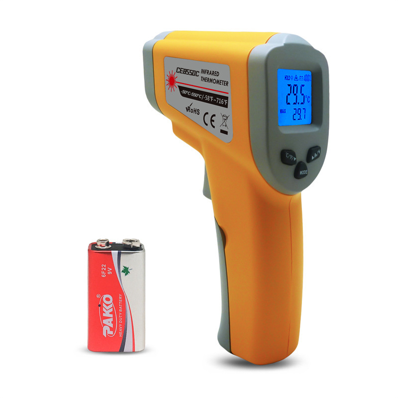 CE8380C CE8550C多功能带电量测温枪 工业测温仪红外线测温仪