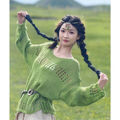 大草原川西北新疆旅游穿搭不规则连衣裙女夏季2025新款巨好看套装