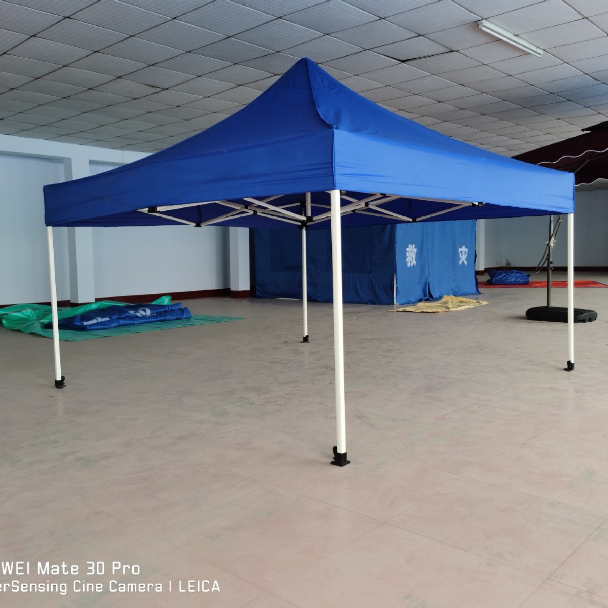 Carpa publicitaria reforzada de 3×3 m, toldo plegable de cuatro esquinas para exteriores y puestos callejeros