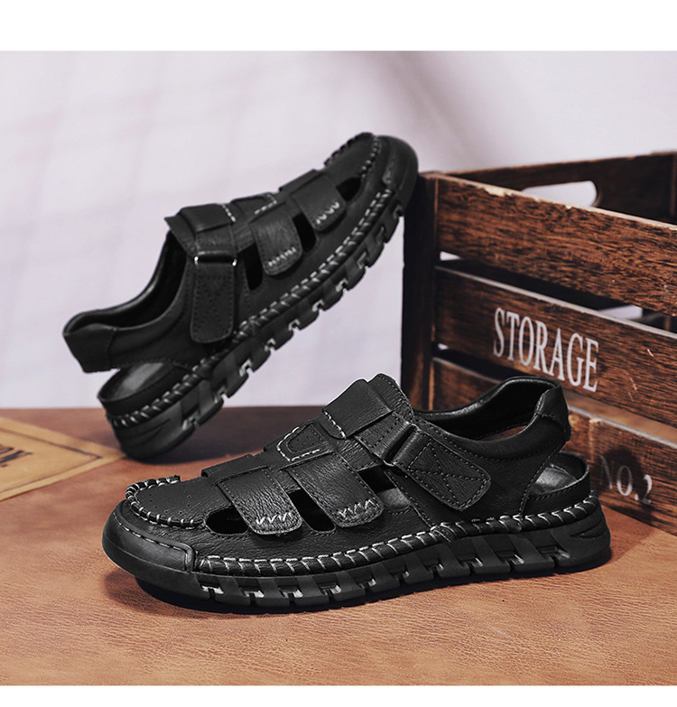 Cross-border Large Size 25866 Casual Sandals, Versatile Shoes, Men's Outdoor Slip-on Shoes_vogvips.com