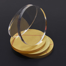 R4透明亚克力圆片有机玻璃圆形塑料圆板蛋糕托盘钟表镜片鱼缸盖材
