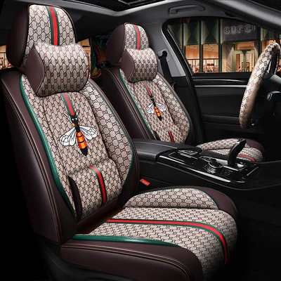 Coverage Car Seat Cushion Linen | Four Seasons Pad