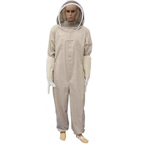 Apricot space split white gloves