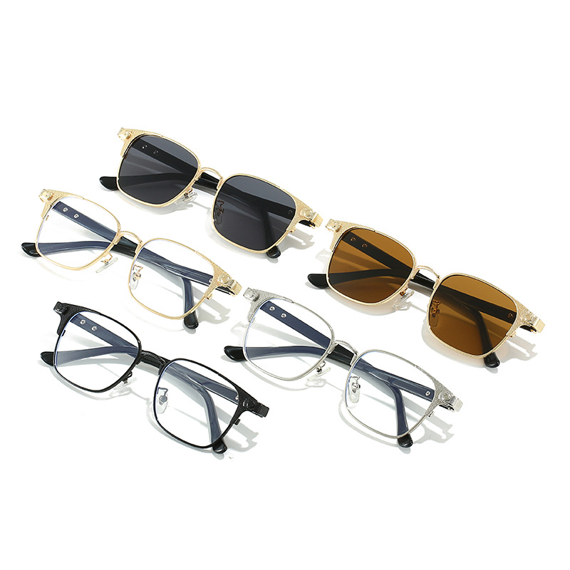 Blaulichtfilter Brille Für Herren Modische Acetat Metallfassung_voghion.com
