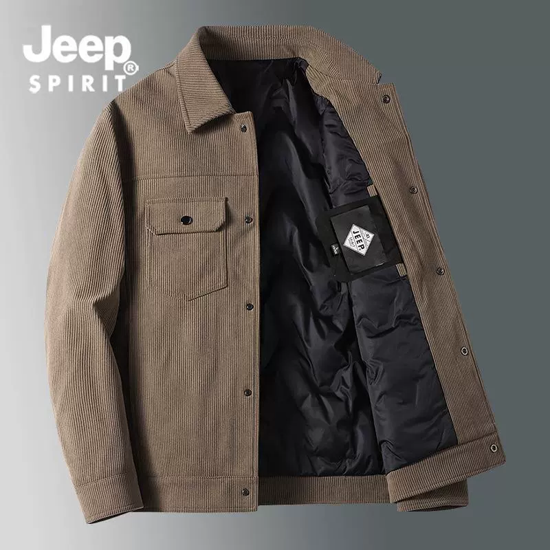 Мужская куртка (Jeep Spirit), демисезонная, лёгкая тёплая, повседневная