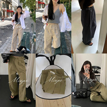 【现货】2025年秋季新品韩国东大门复古通勤工装休闲裤PT16878