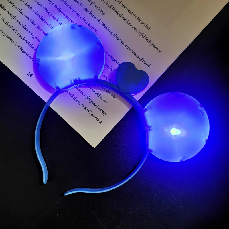 Barra de luz Concierto Estrella de cinco puntas Estrella brillante Diadema luminosa azul Barra de luz intermitente Accesorios de apoyo para la fiesta