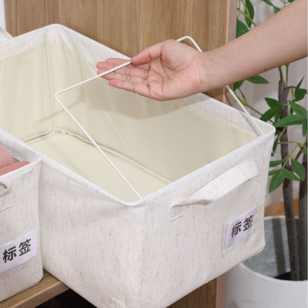 라이닝 보관 바구니가있는 업그레이드 된 PP 바닥