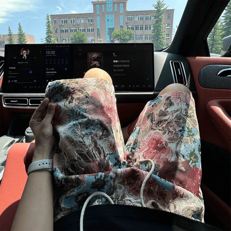 Hawaiian Floral Shorts for Men, Summer Thin Style, Beach Vacation Casual Shorts, American-Style Quick-Dry Five-Point Shorts