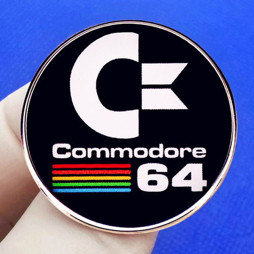 Commodore 64 Computer Main Unit Classic Retro Pin Badge Metal Alloy Accessory