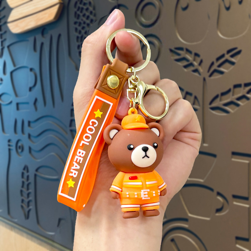 Llavero de dibujos animados de Sanrio con diseño de perro de orejas grandes, colgante, adorno de llavero de Kuromi, artículos pequeños, pequeño regalo